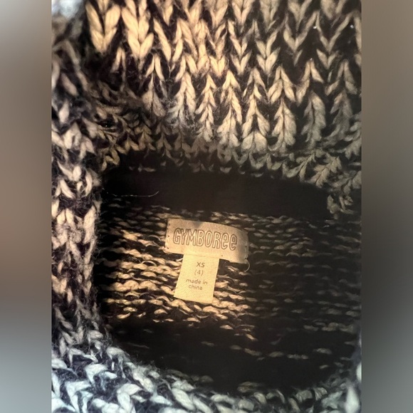 Gymboree 
Navy blue and white/ivory shawl collar sweater - Picture 4 of 5